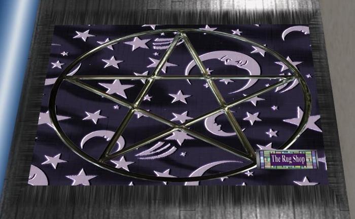 Wizards Silks 2 blue & silver Rug