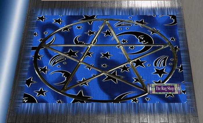 Wizards Silks 1 black & silver Rug