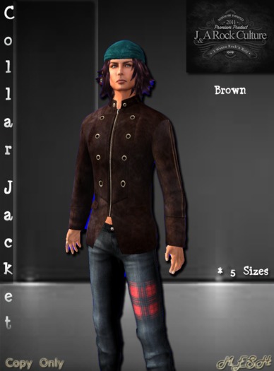 Collar Jacket Brown