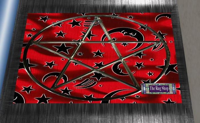 Wizards Silks 1 black & silver Rug
