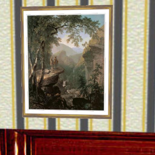 Kindred Spirits 1849 Durand framed and matted