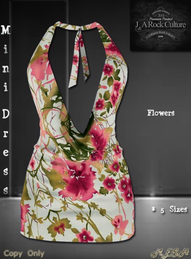 Mini Dress Flowers