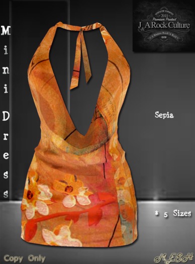 Mini Dress Sepia