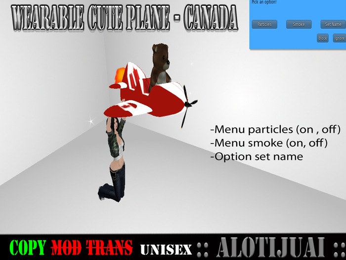 ::Alotijuai:: Canada - wearable cute plane