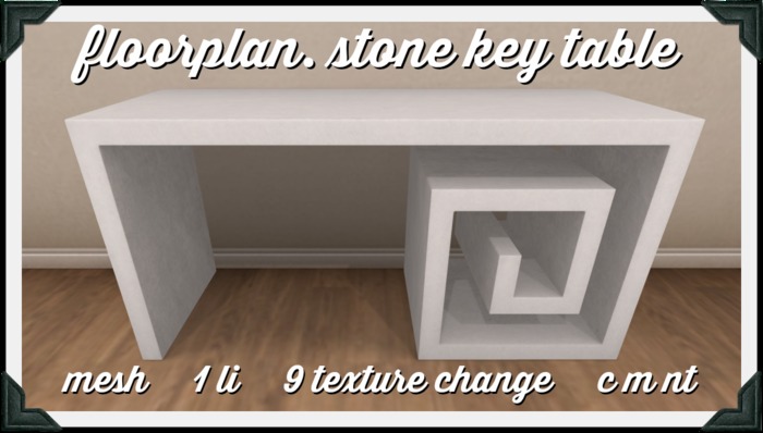 floorplan. stone key table [boxed]