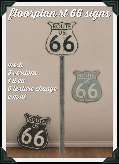 floorplan. route 66 sign set [boxed]