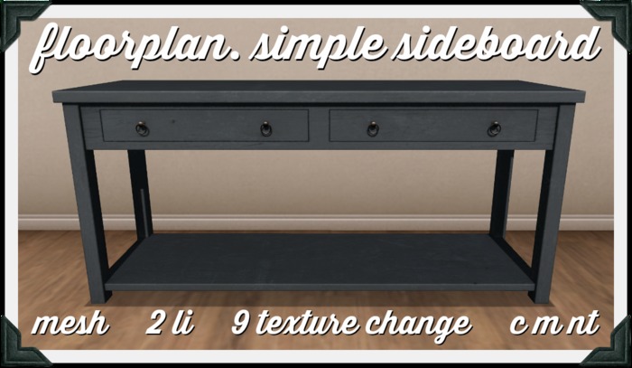 floorplan. simple sideboard [boxed]