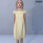 *COCO*_BoatNeckDress_Cream