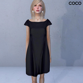 *COCO*_BoatNeckDress_Black