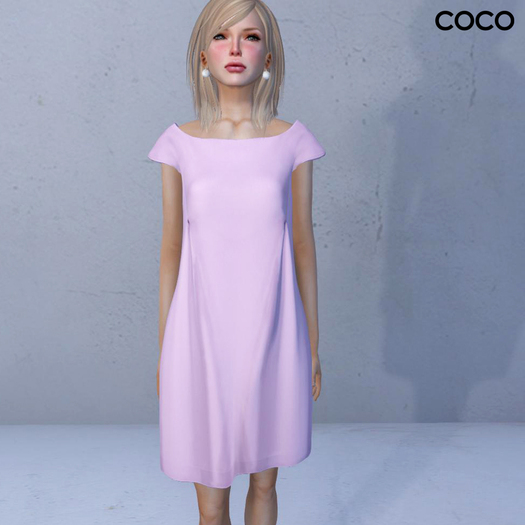 *COCO*_BoatNeckDress_PalePink