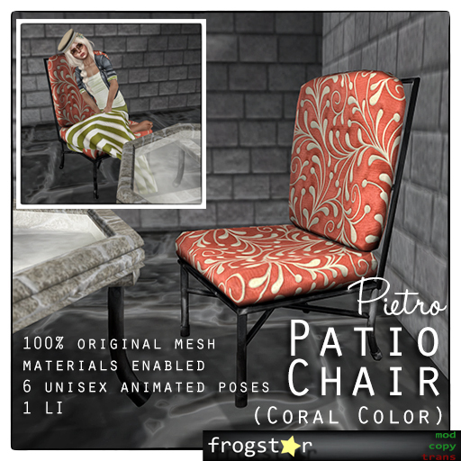 Frogstar - Pietro Patio Chair (Coral)