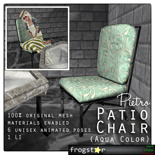Frogstar - Pietro Patio Chair (Aqua)