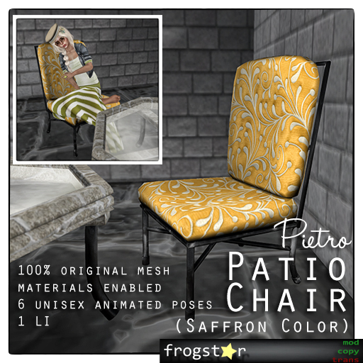 Frogstar - Pietro Patio Chair (Saffron)