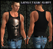 GOTH SKULL 2 Mesh Mens T-shirt Tank