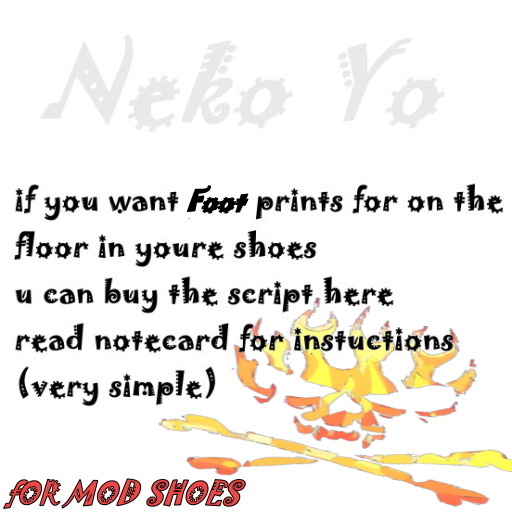 foot prints skull fire