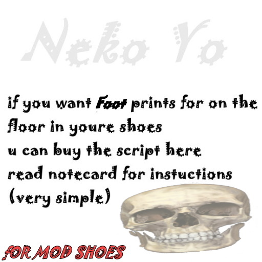 foot prints skull