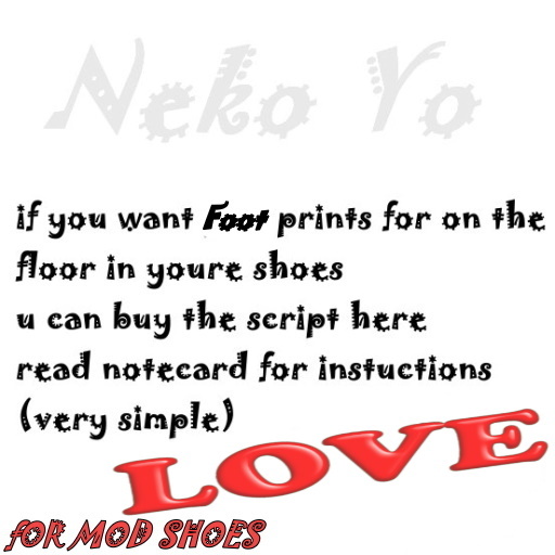 foot prints LOVE