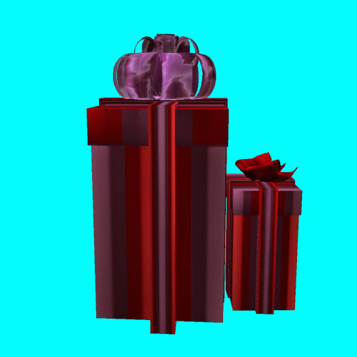 Gift Boxes! (purple & red) (3 prims)