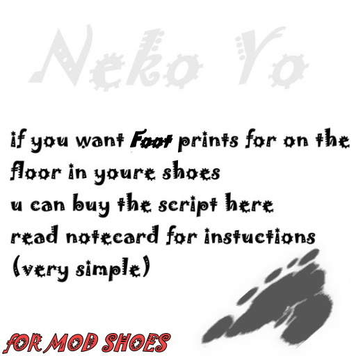foot prints black