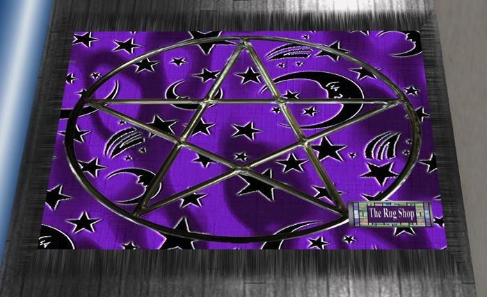 Wizards Silks 9 purple Rug 