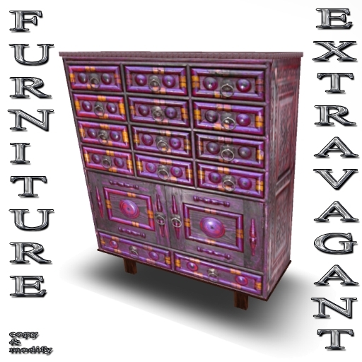* GuTi oriental furniture Kabul Art sideboard pink