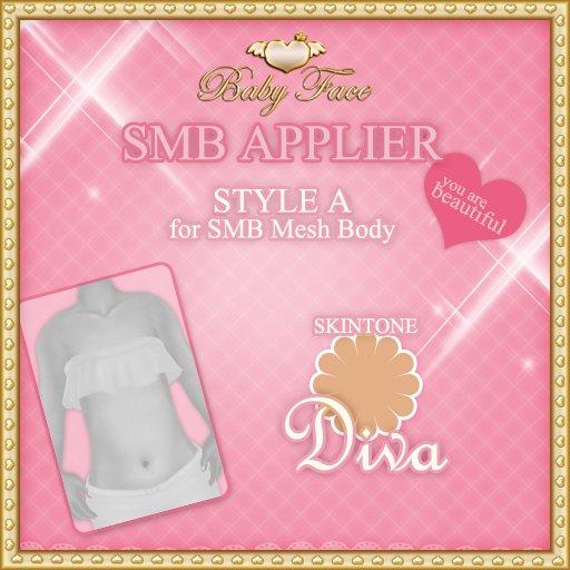 :*BABY*: SMB Applier - {Diva} - Style A (Loader only for SMB Mesh body)