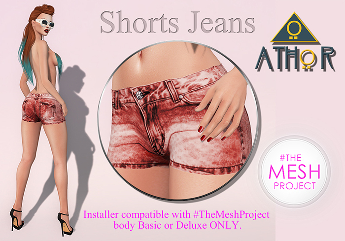 Athor Shorts Red Jeans Installer