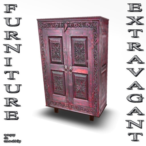 * GuTi oriental furniture Kabul Art cabinet pink wood