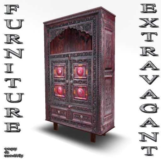 * GuTi oriental furniture Kabul Art cabinet pink board