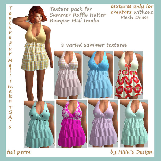 Texture pack for Meli Imako Summer Ruffle Halter