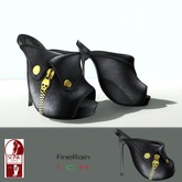 :: FineRain Creations.:: Skull Sandals Black