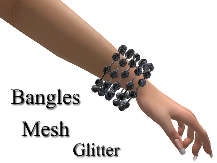 Mesh Bangles Glitter
