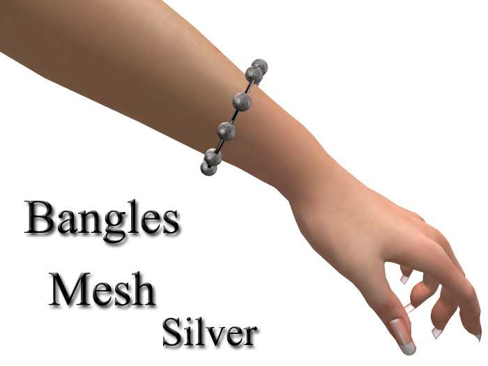 Mesh Bangles Silver One
