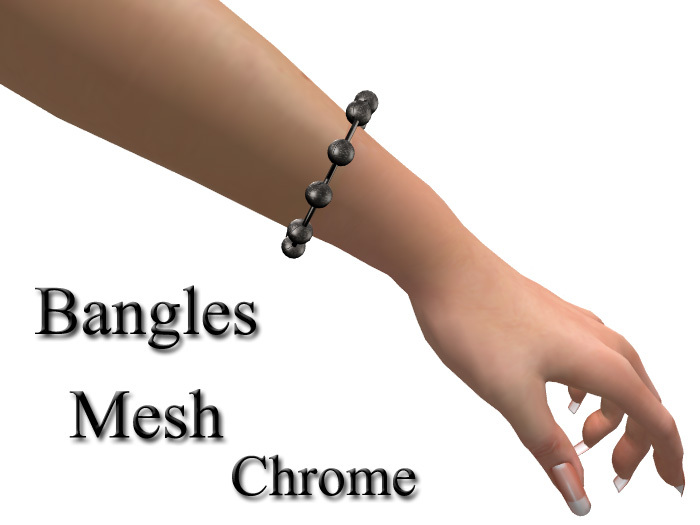 Mesh Bangles Chrome One