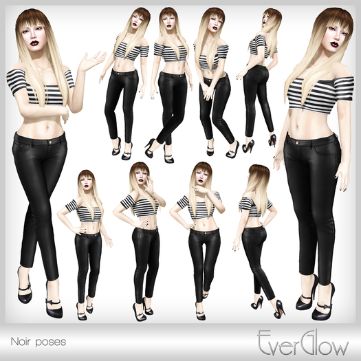 *EverGlow* - Noir poses