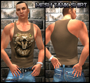 Snake Moon Eyes Mesh Mens T-shirt Tank