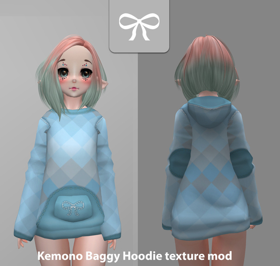 Baggy Hoodie_Blue Diamond