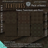 [bFTR007] 6 512px Densely Woven Ornate Tapestry and Carpet Fabric Pattern Textures by E&D ENGINEERING