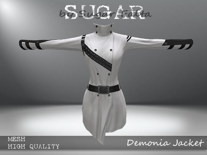 SUGAR - Demonia Jacket - WHITE
