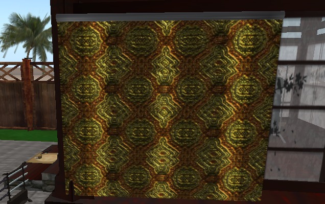 Gold drapes