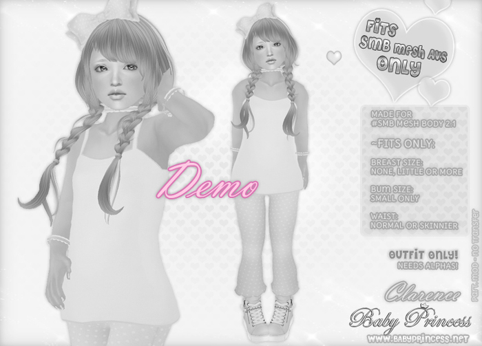 DEMO :*BABY*: SMB Clarence (Top / Pants)