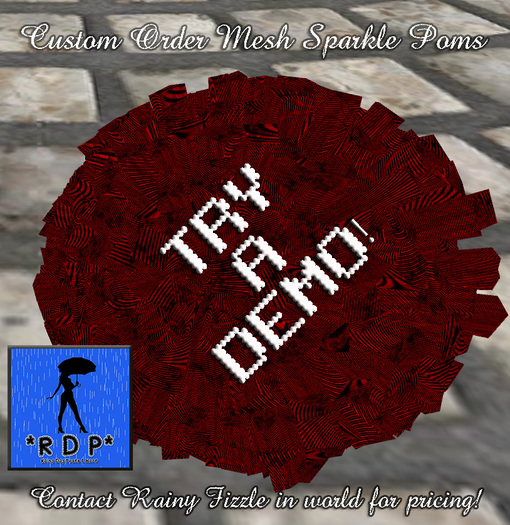 *RDP* Mesh Sparkle Poms DEMO