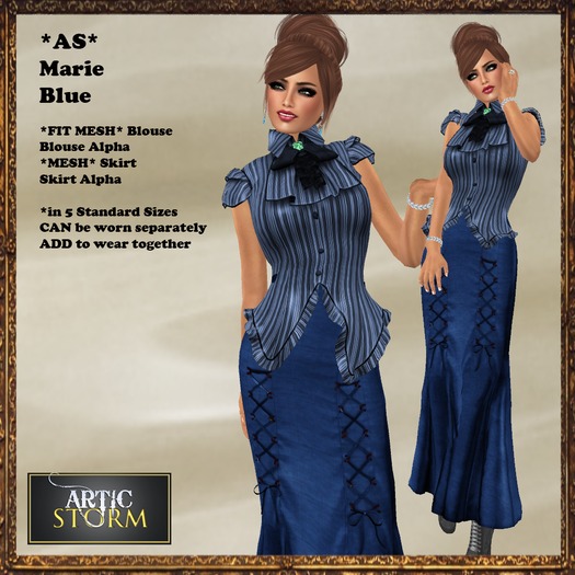 *AS* Marie Blue Victorian