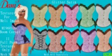 *Dani's* MI960109 Boom Corset Glitter Satin