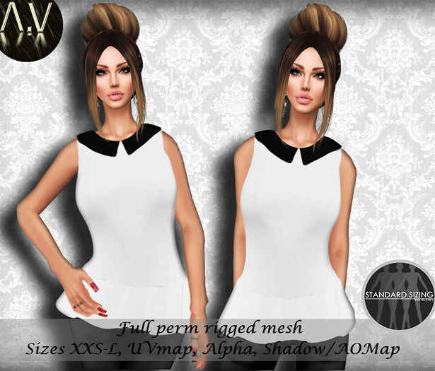 .:Vitrimi:. Collared Peplum Full Perm