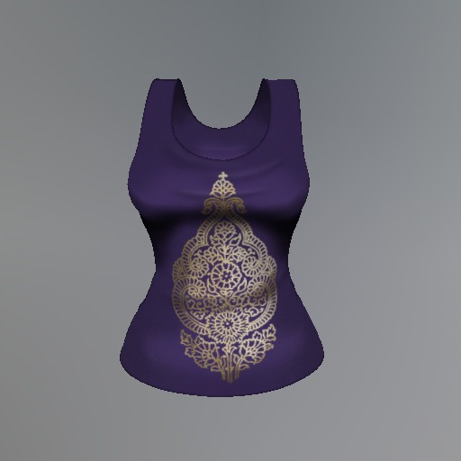 Purple India Mesh Tank Top