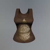 Brown India Mesh Tank Top box