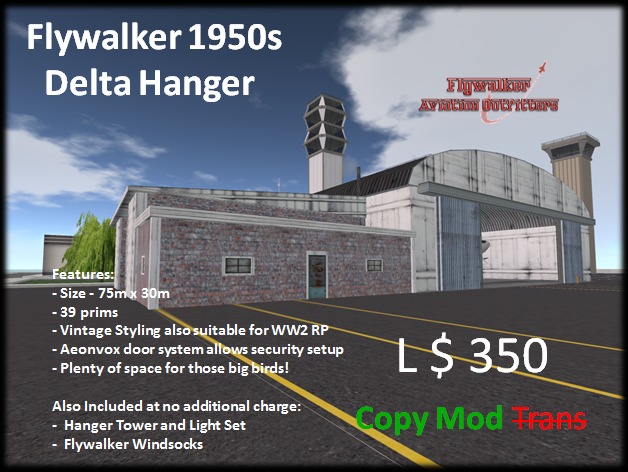 Flywalker Delta 1950s Hangar 