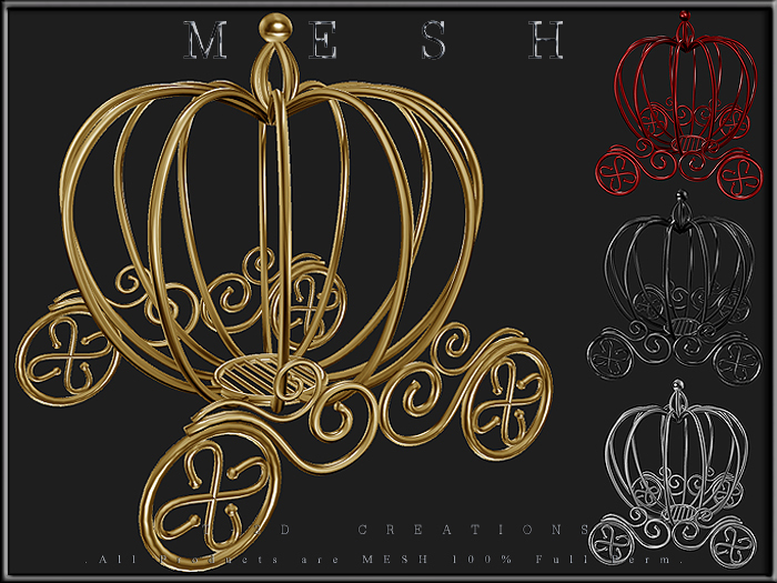 T-3D Creations [ Wire Carriage Case For Table Display ] MESH - Full Perm -