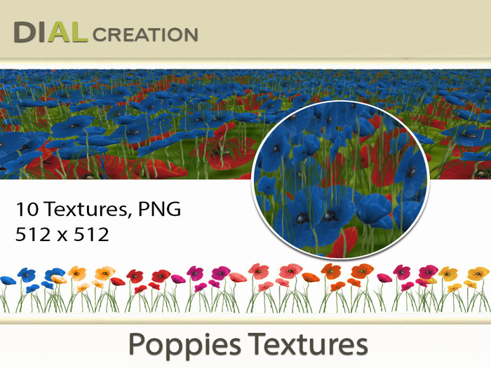 Poppies Textures -  Full Perm
